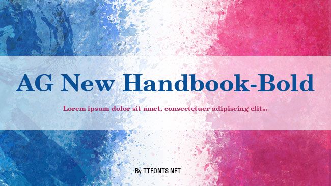 AG New Handbook-Bold example